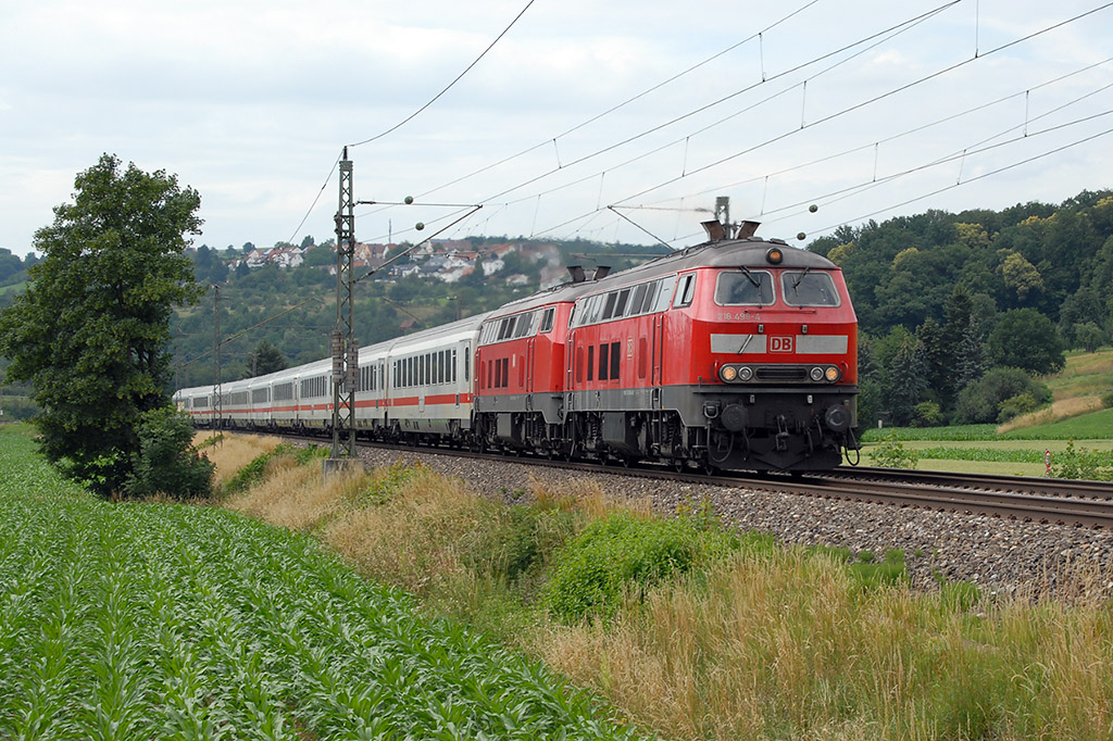17.06.2018 Streckenabschnitt Uhingen 218 498 & 218 XXX  IC 2013 