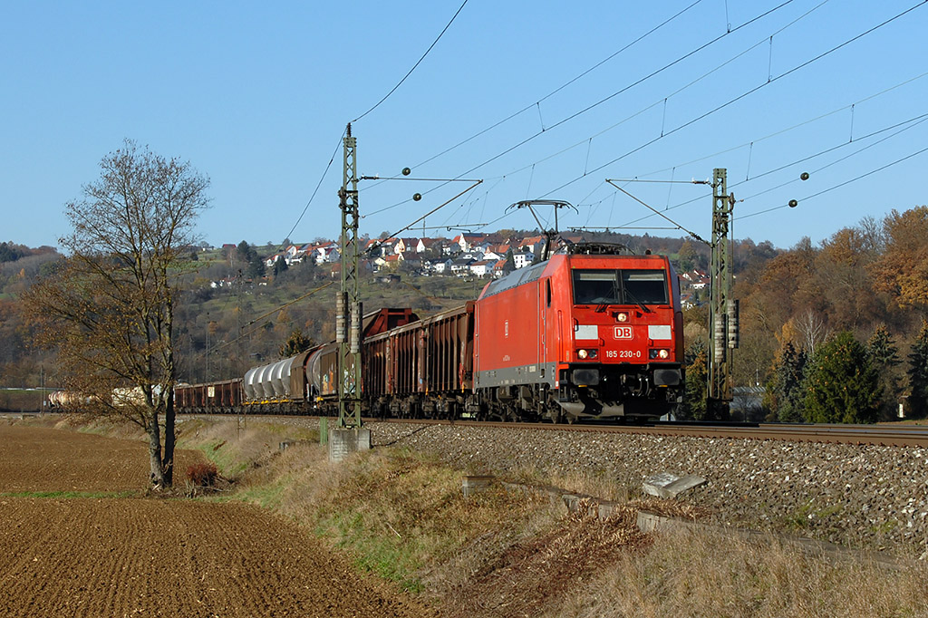 17.11.2018 Streckenabschnitt Uhingen 185 230-0