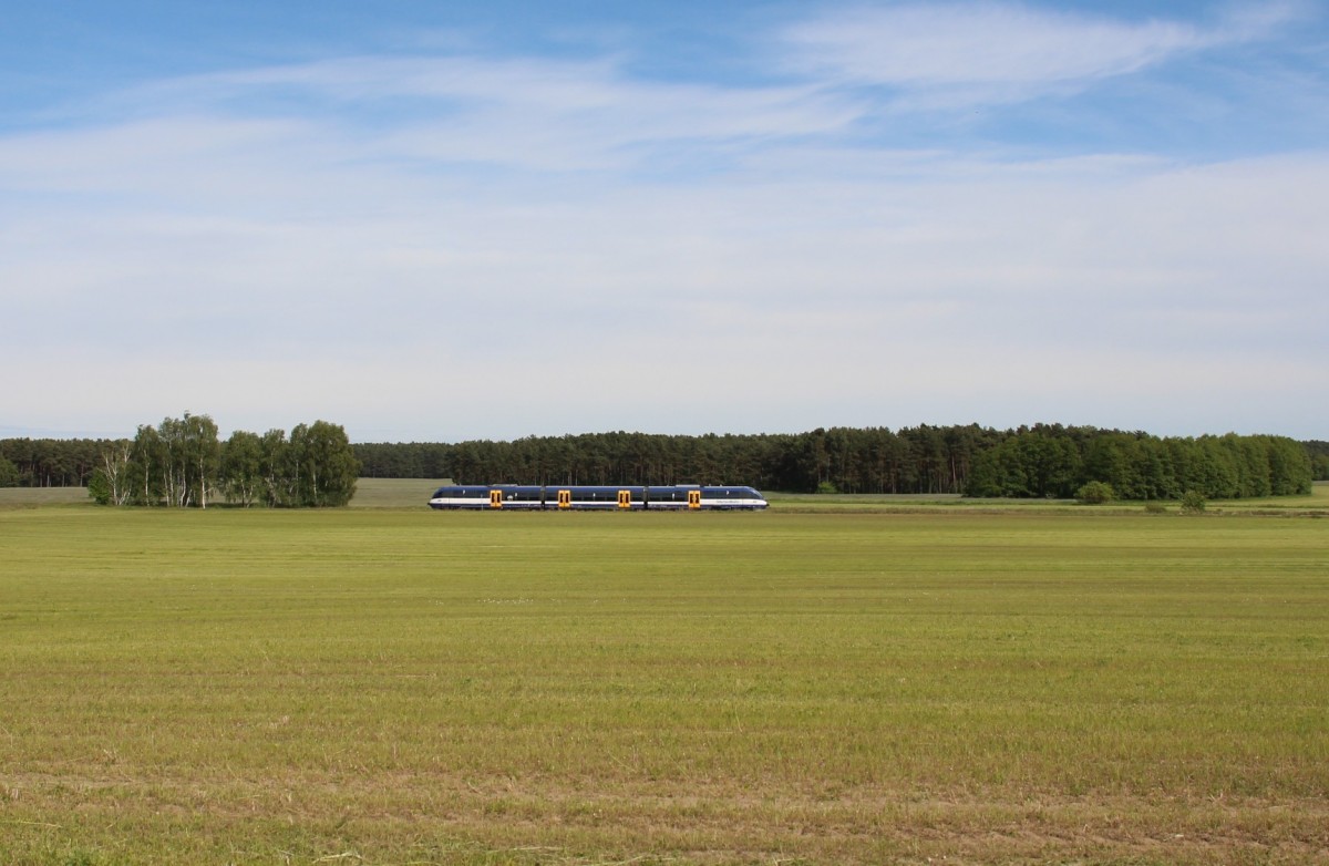 17.5.2014 NEB aus Berlin-Karow zwischen Wandlitz und Klosterfelde.