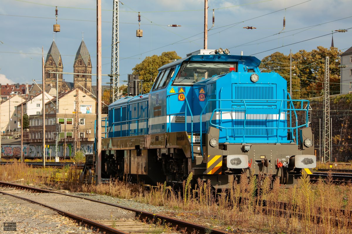 180 002 (G18) von Spitzke in Wuppertal Steinbeck, Oktober 2020.