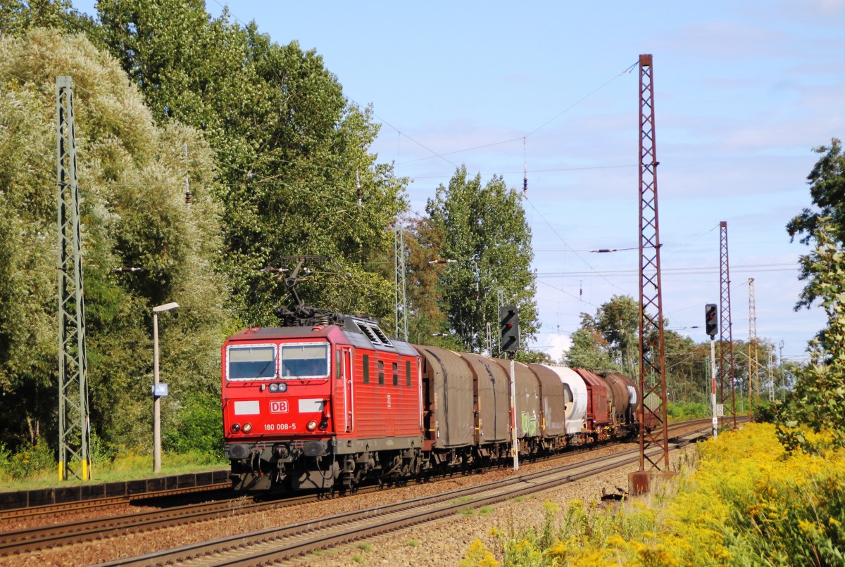 180 008-5 der DB in Leipzig-Thekla am 16.08.2014