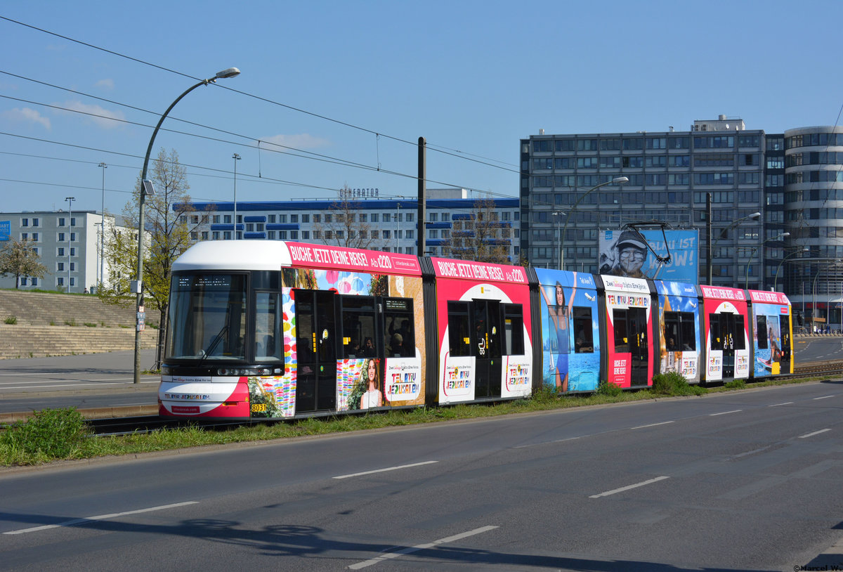 18.04.2019 | Berlin Pankow | BVG | Bombardier Flexity  8031  | 