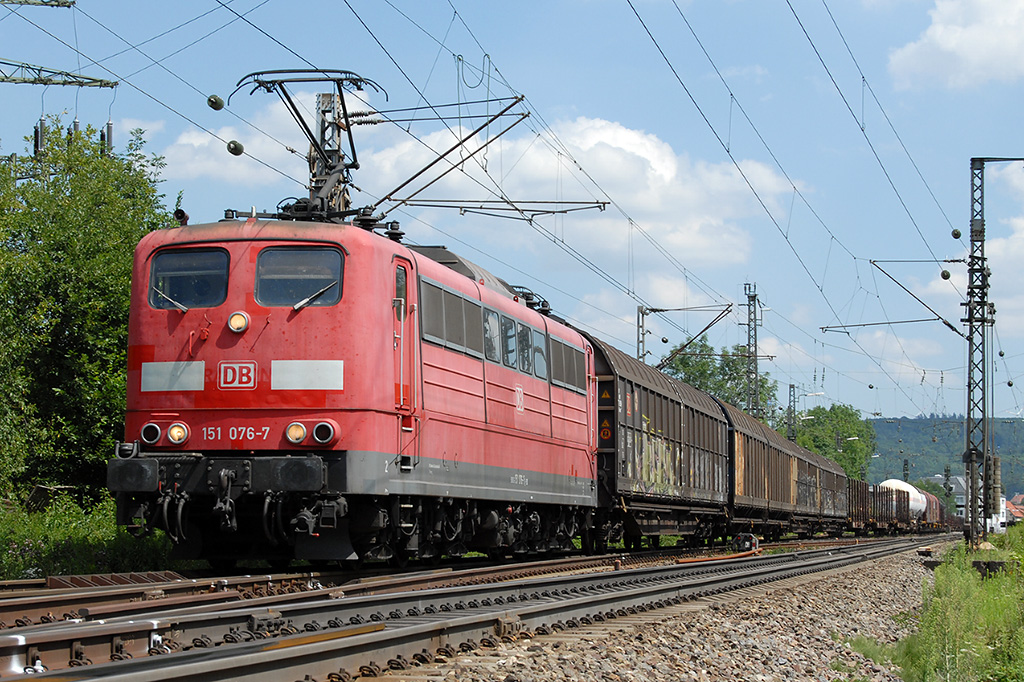 18.07.2017 Streckenabschnitt Süßen/Salach 151 076-7
