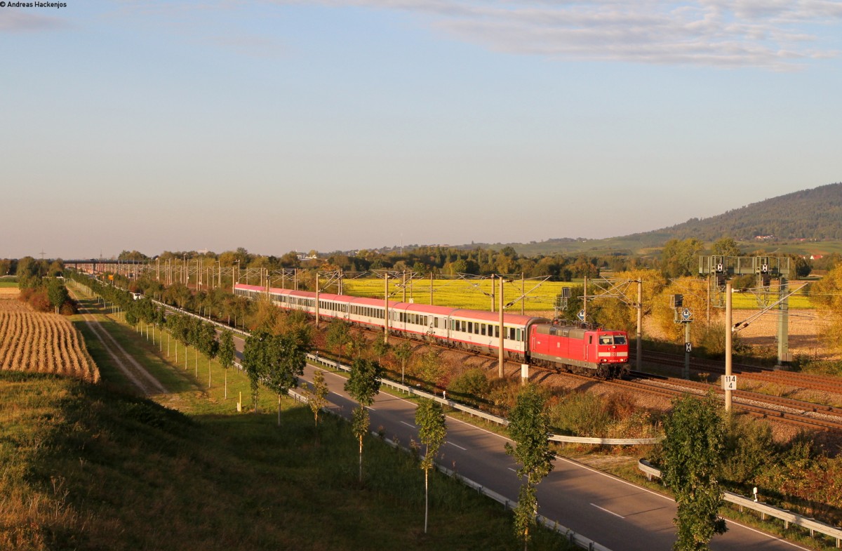 181 213-0 mit dem IC 2364 (Stuttgart Hbf-Offenburg) bei Bühl 2.10.15