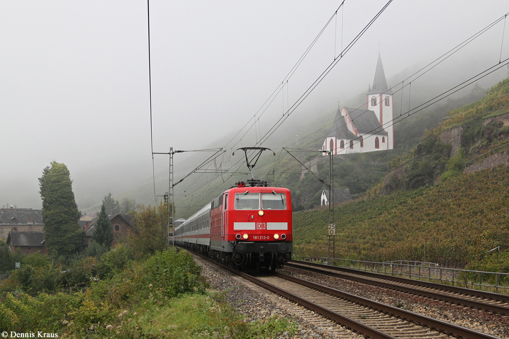 181 213 mit IC 133 am 03.10.2014 in Hatzenport.