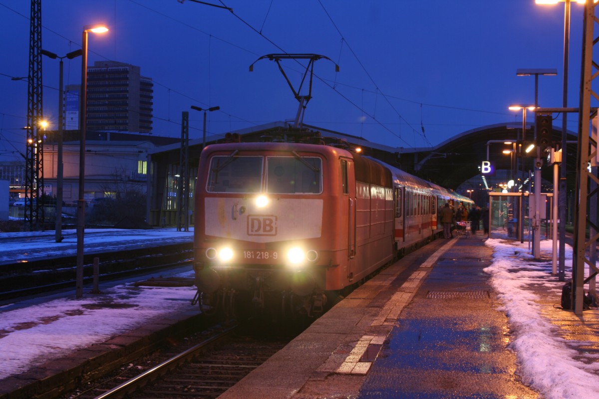 181 218-9 Halle (Salle) Hbf 18.01.2009