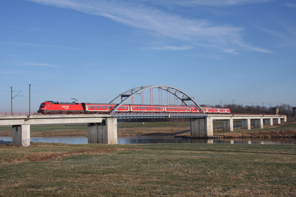 182 005-9 Torgau Elbebrücke 29.12.2009