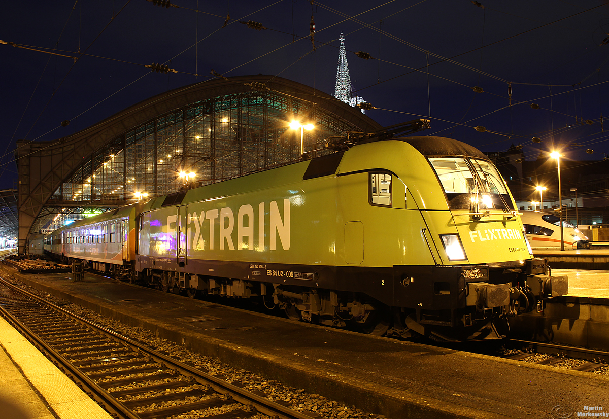 182 505 am FLX1807 in Köln Hbf am 03.04.2018