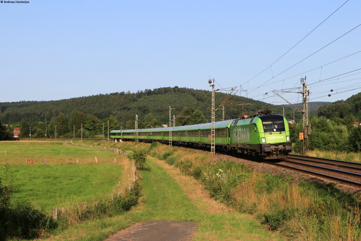 182 521-5 mit dem FLX 32615 (Berlin Hbf(tief)-Stuttgart Hbf) bei Wirtheim 18.7.21