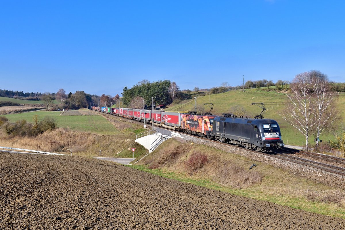 182 522 + 182 572 mit DGS 43101 am 07.02.2020 bei Fahlenbach.