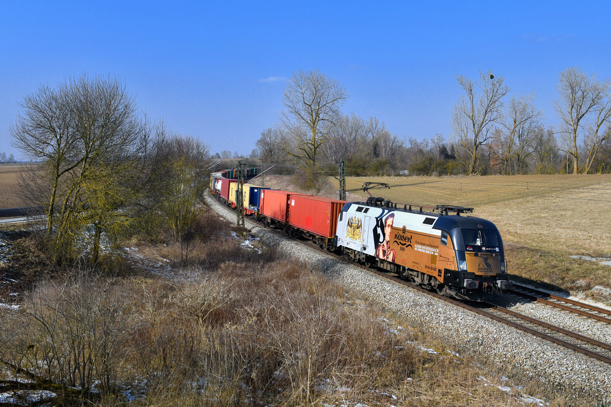 182 523 mit DGS 43933 am 18.03.2018 bei Langenisarhofen. 