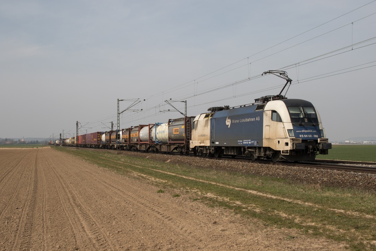 182 568 der WLC am 9. April 2015 bei Mintraching.