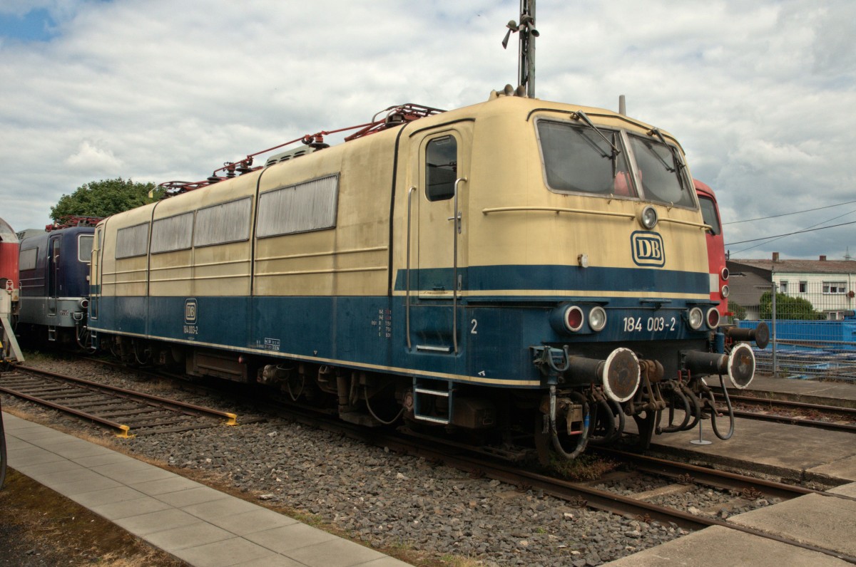 184 003 am 14.06.14 zum Sommerfest in Koblenz-Lützel