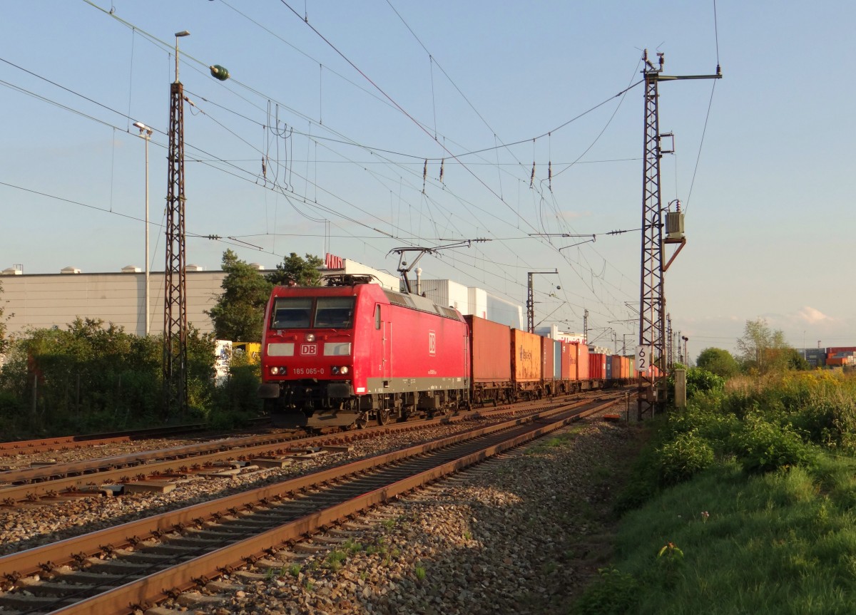 185 065-0 zu sehen am 09.09.15 bei Gersthofen.