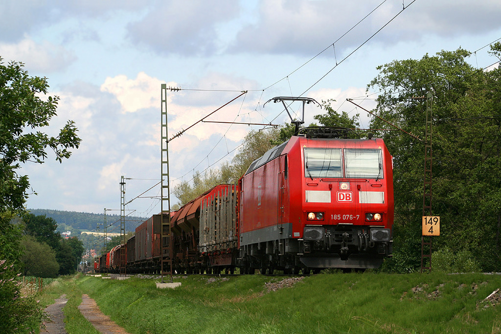 185 076-7 (fuldatalbahn)  Bad Hersfeld - Haunetal Neukirchen (24.06.2011)