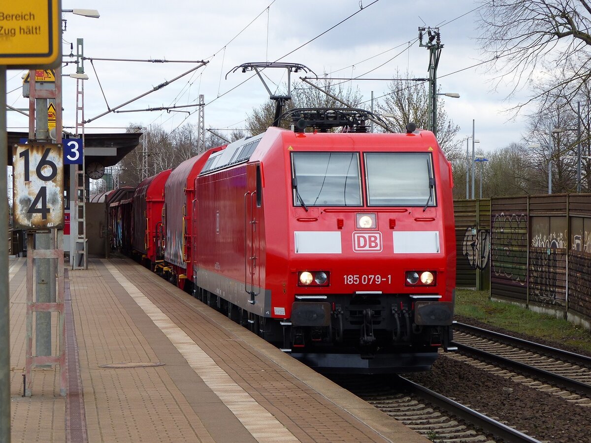 185 079 mit Güterzug in Dedensen=Gümmer, 01.04.20