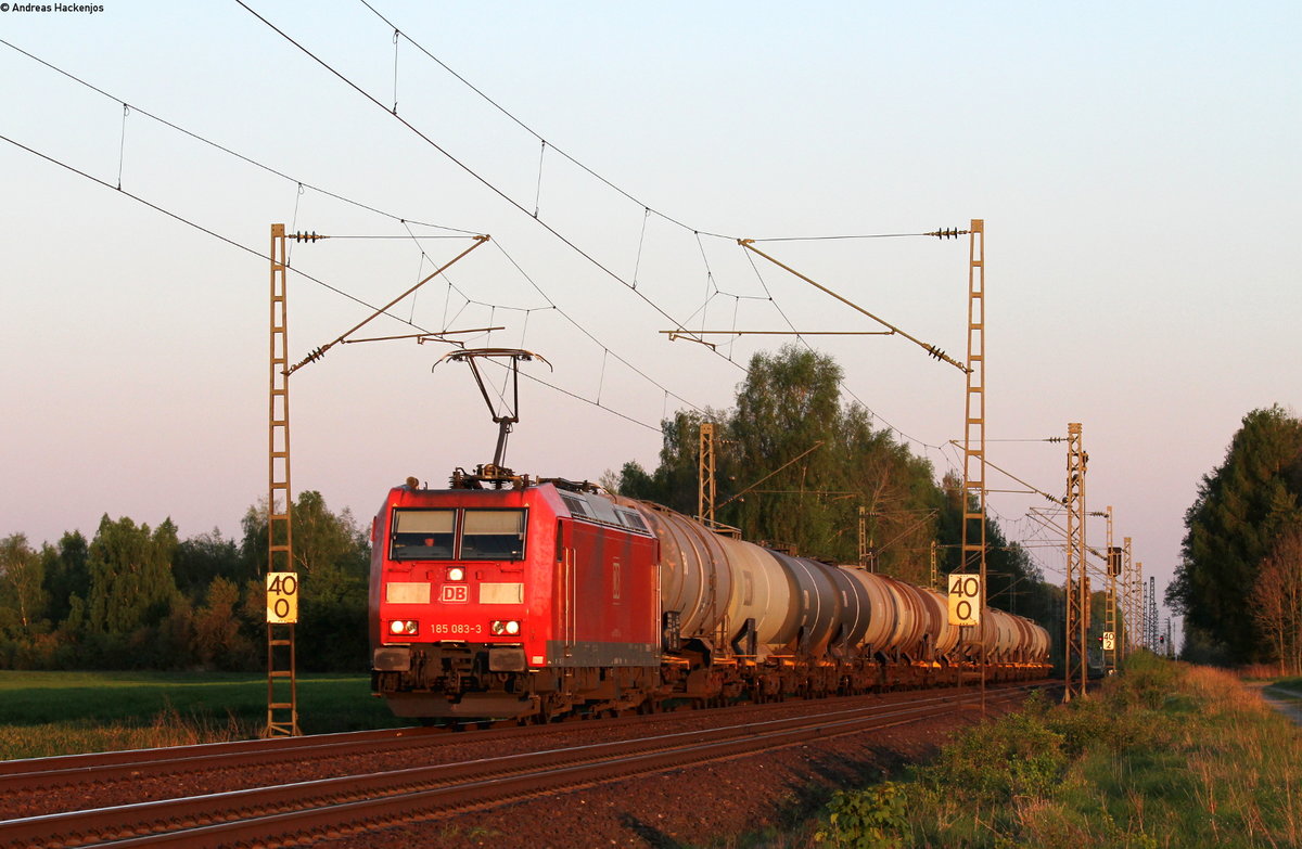 185 083-3 mit einem Öler bei Woltorf 6.5.16