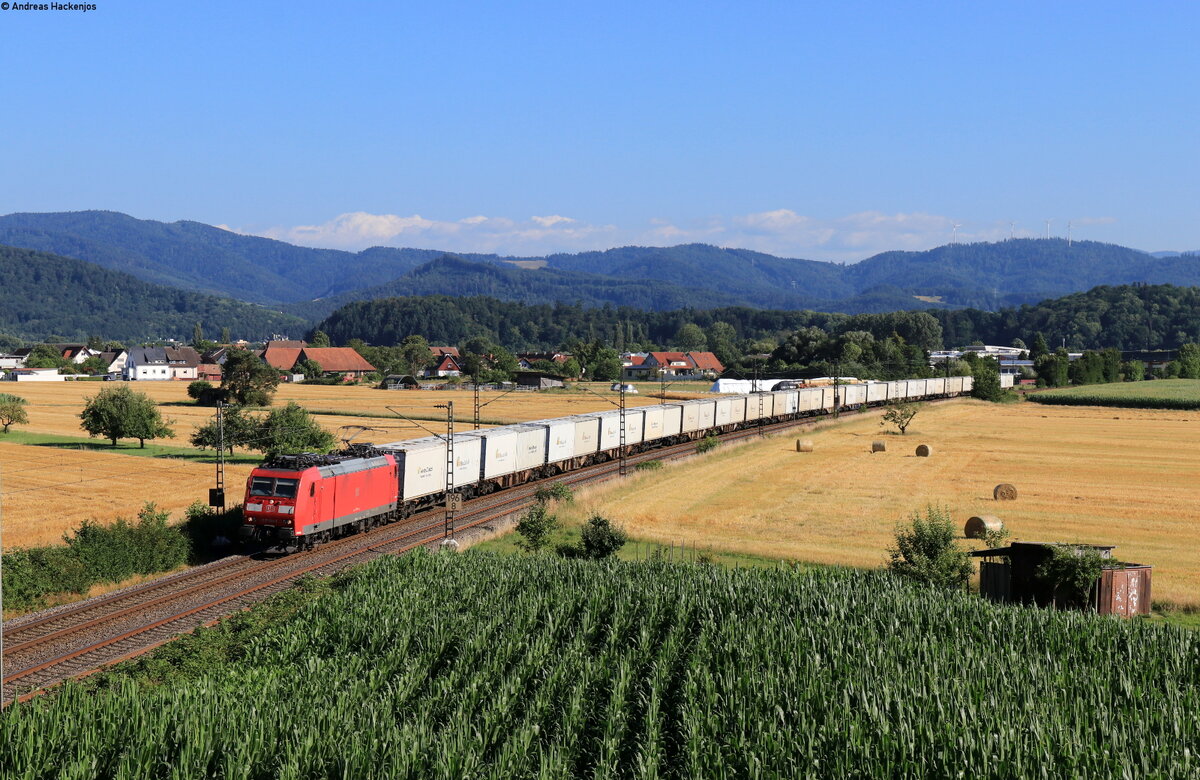 185 135-1 mit dem KT **** bei Kollmarsreute 8.7.22