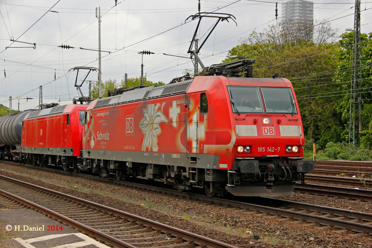 185 142-7  Edelweiß  am 15.04.2014 in Köln West.