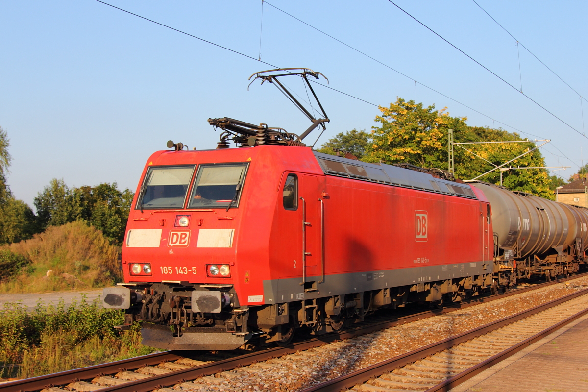 185 143-5 DB Cargo in Hochstadt/ Marktzeuln am 29.08.2017