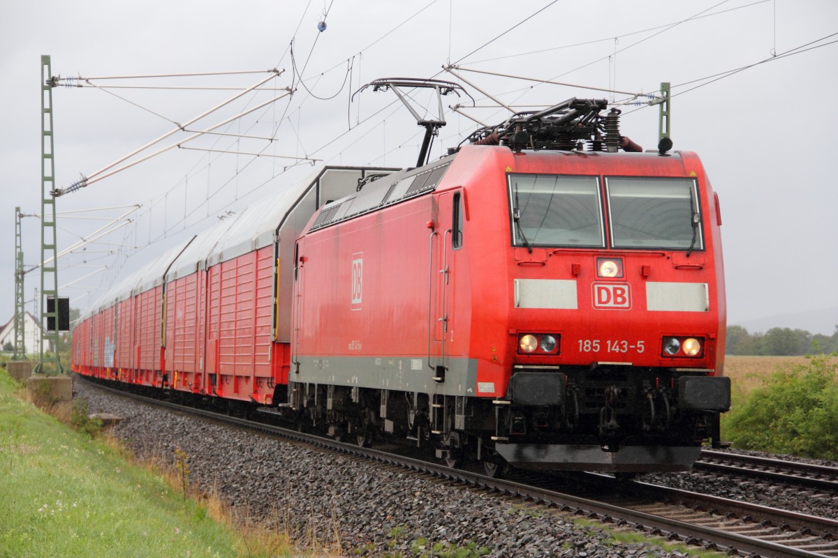 185 143-5 DB Schenker bei Staffelstein am 18.08.2104.