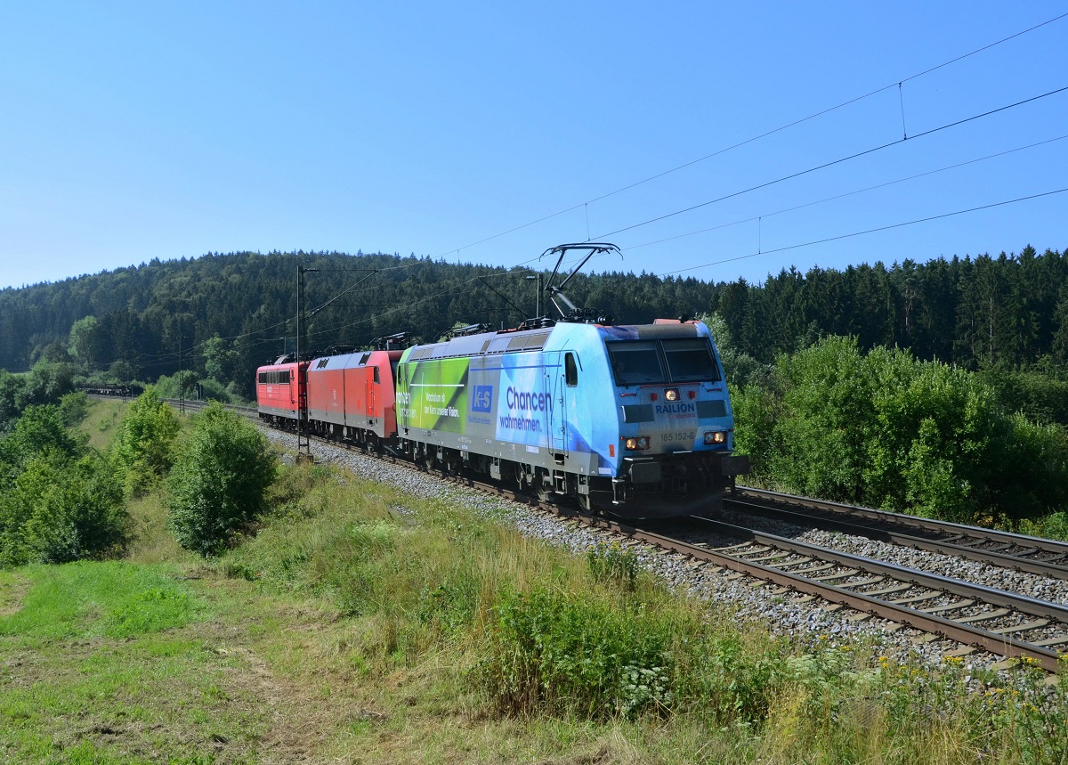 185 152 + 152 xxx + 151 xxx am 18.07.2014 bei Dettenhofen.