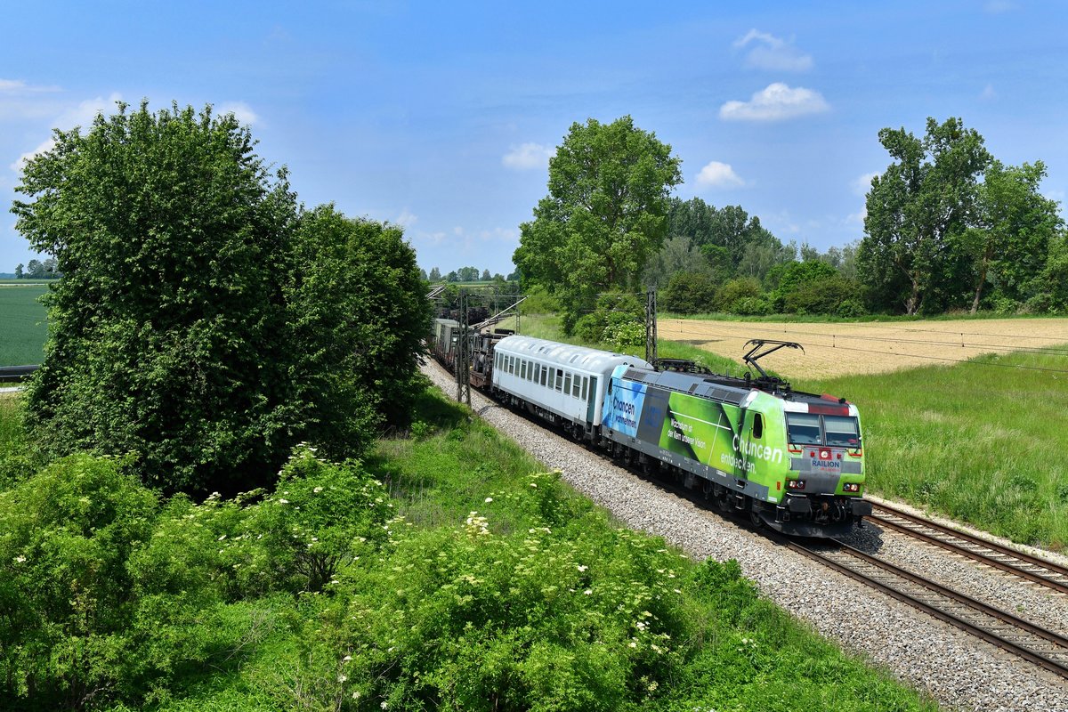 185 152 mit M 45189 am 26.05.2019 bei Langenisarhofen. 