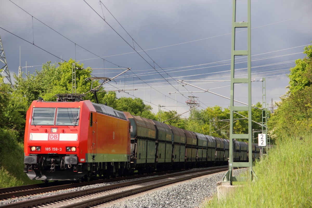 185 158-3 DB Schenker bei Redwitz am 12.05.2014.