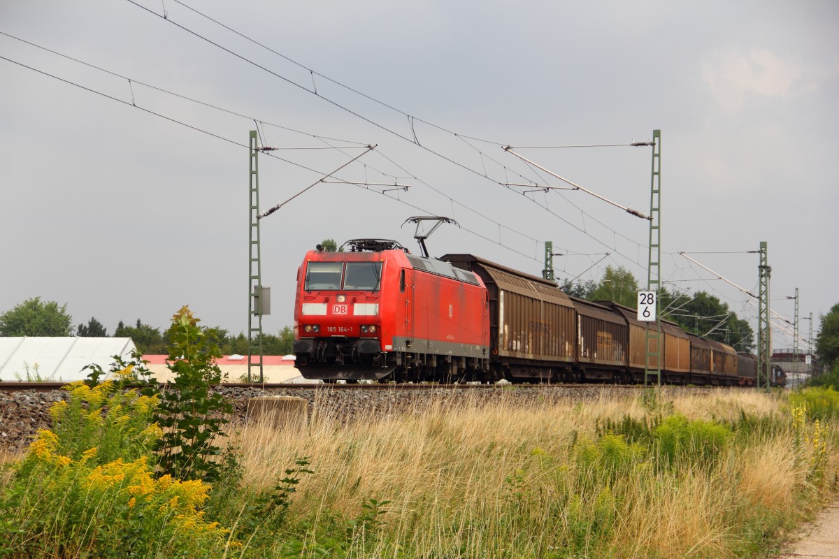185 164-1 DB Schenker bei Reundorf am 30.07.2014.