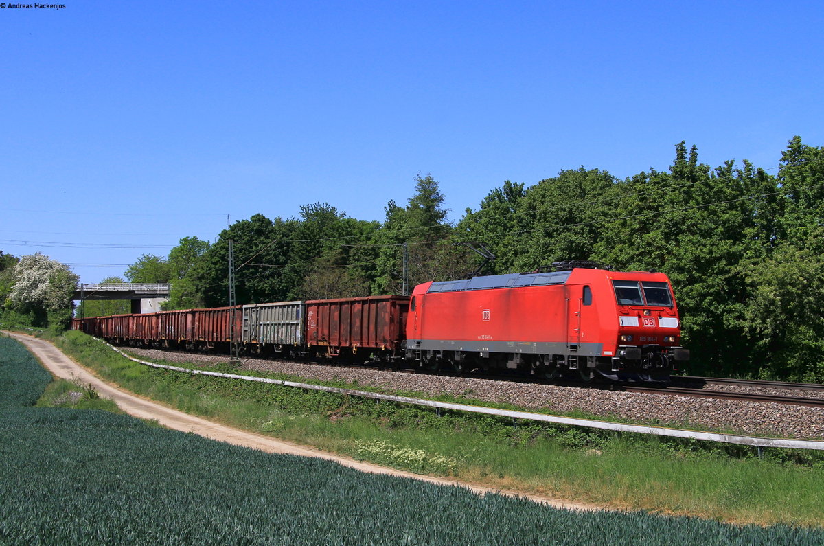 185 164-1 mit dem EZ 51960 (Kehl-Kornwestheim Rbf) bei Ellental 7.5.20