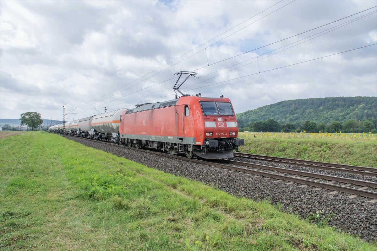 185 172-4 mit Gas-Kesselzug / Himmelstadt/ 17.08.2021