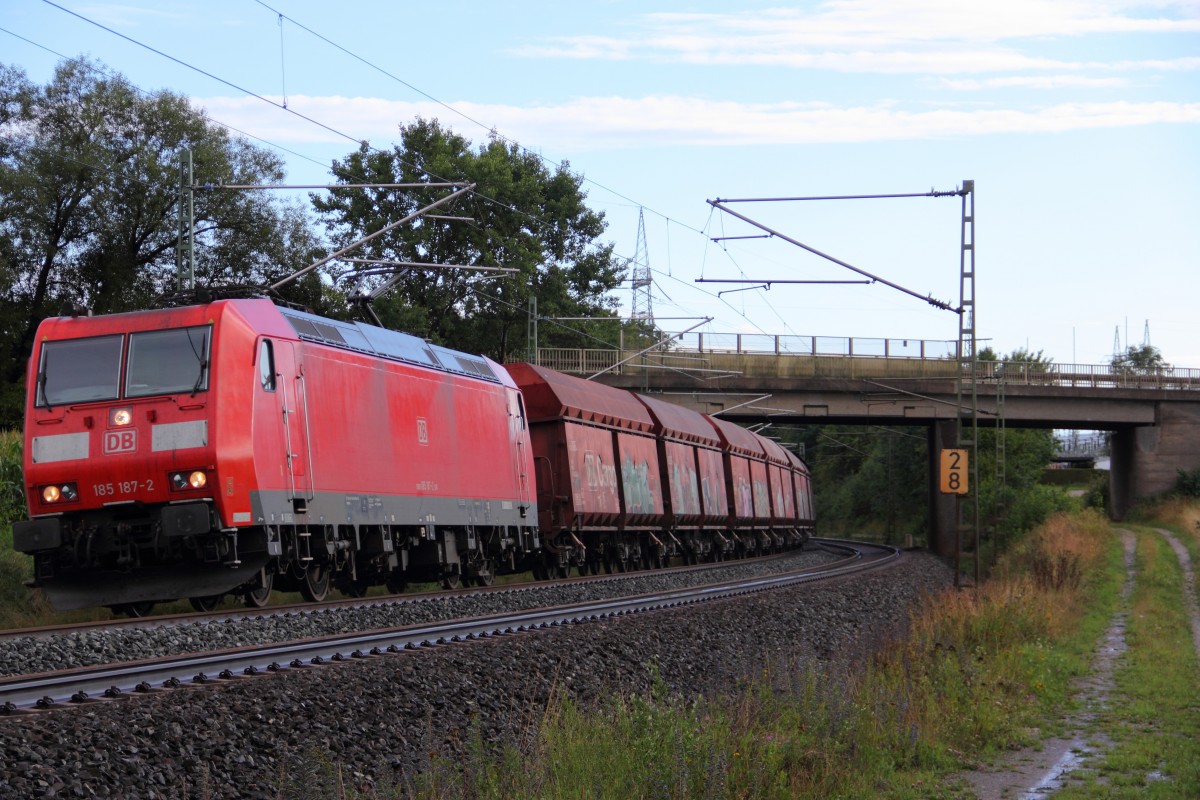 185 187-2 DB Schenker bei Redwitz am 14.08.2014.