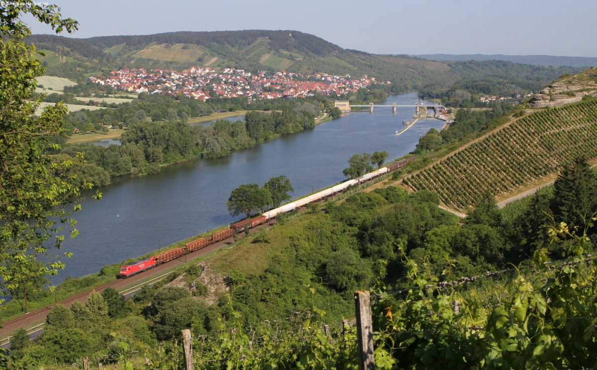 185 2** mit einem Mischer bei Veitshöchheim 18.6.14