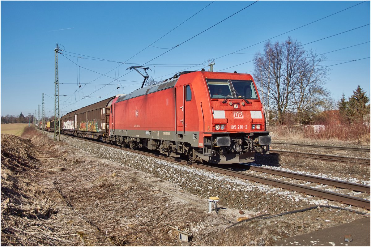 185 210-2 / Dettelbach Bhf / 27.02.2019