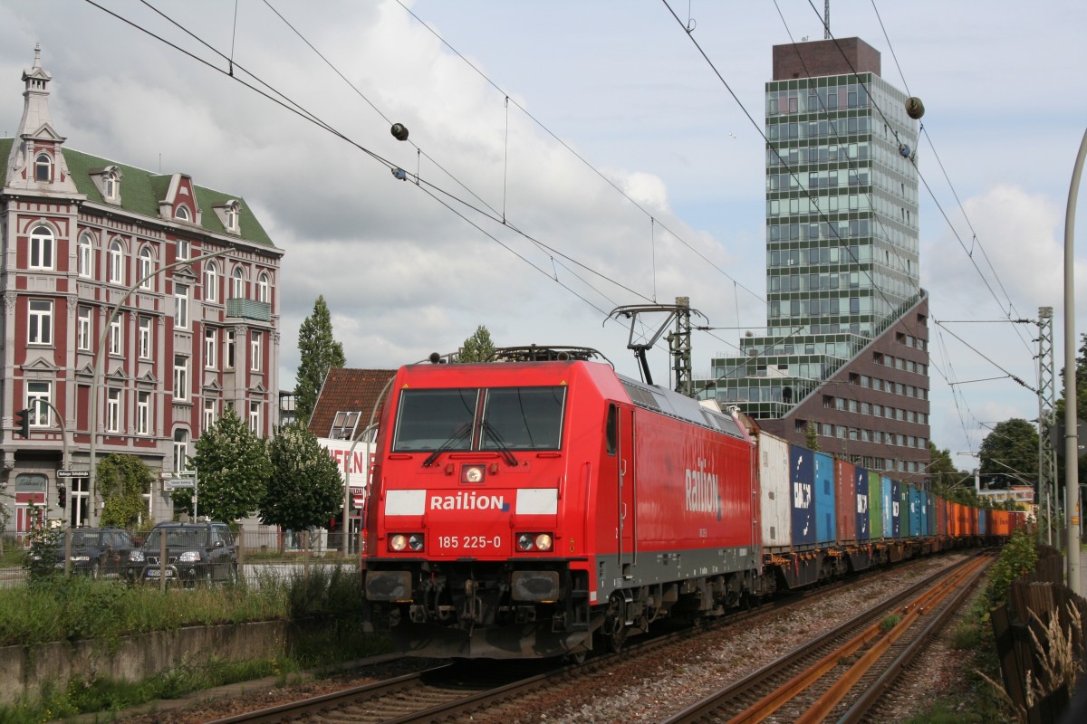 185 225-0 Railion Hamburg-Unterlebe 22.07.2008