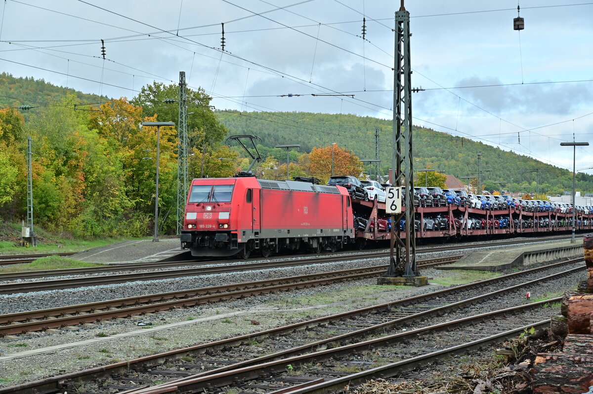 185 228 mit Autozug in Lohr am Main am Samstag den 15.10.2022