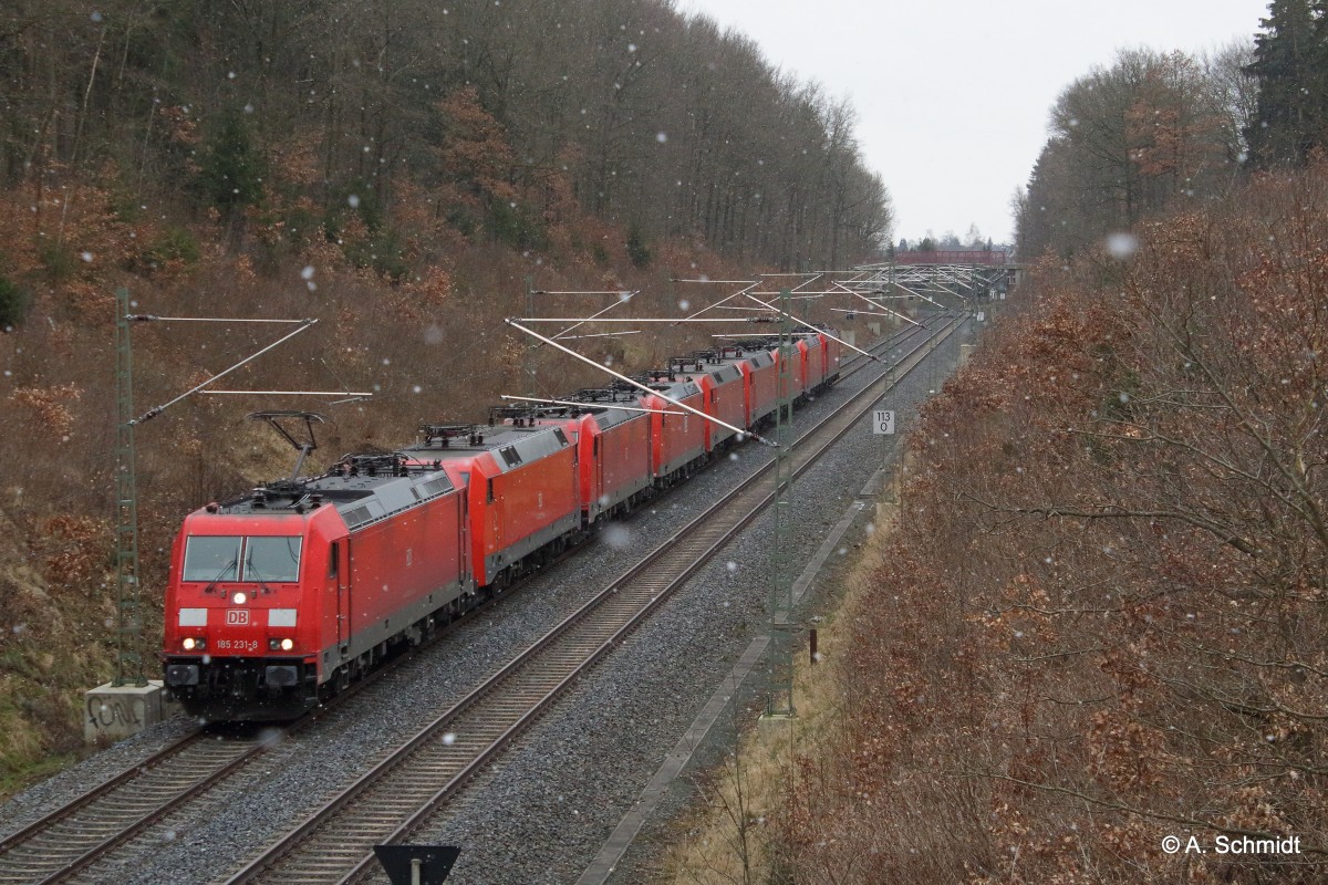 185 231 152 027 185 236 185 150 152 100 152 071 185 167 185 163 185 237 am Lokzug nach Engelsdorf, nahe Jößnitz am 20.02.2016 aufgenommen. 
