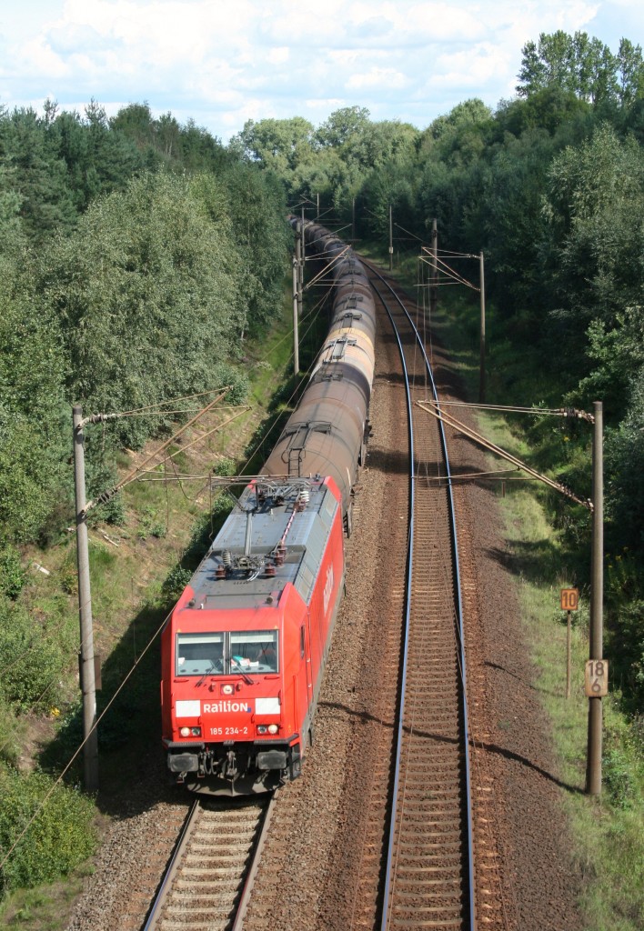 185 234 mit CFN 47981 (Hamburg-Waltershof–Nrnberg) am 04.09.2010 zwischen Maschen 
und Jesteburg