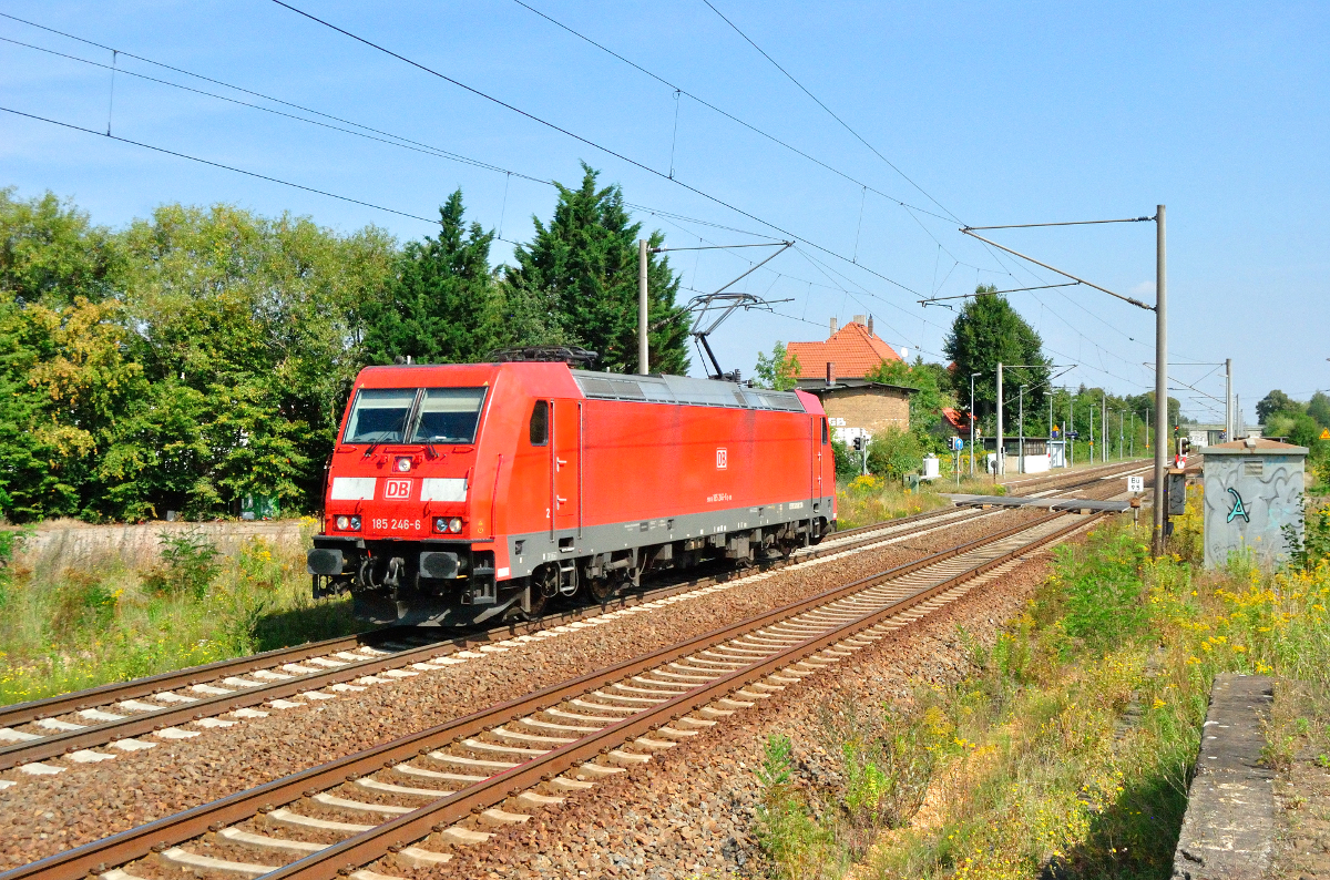 185 246-6 am 02.09.2016 in Leipzig-Rückmarsdorf.