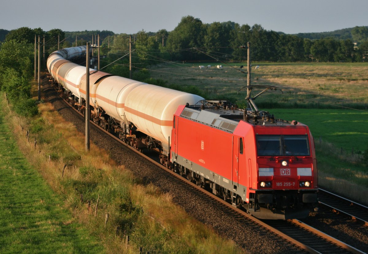 185 255 mit GC 62559 (Hemmingstedt–Wesseling-Berzdorf) am 22.06.2016 zwischen Maschen Rbf und Jesteburg