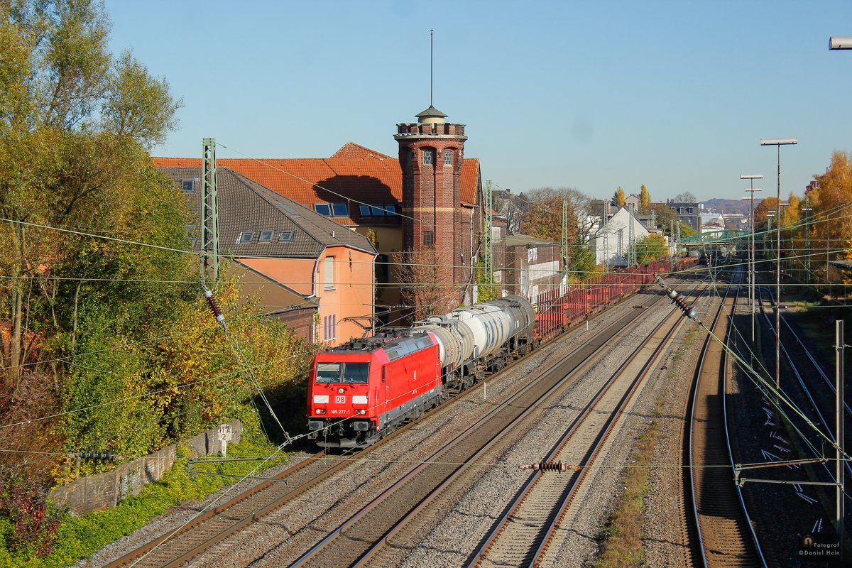 185 277 DB in Wuppertal Unterbarmen, November 2015.