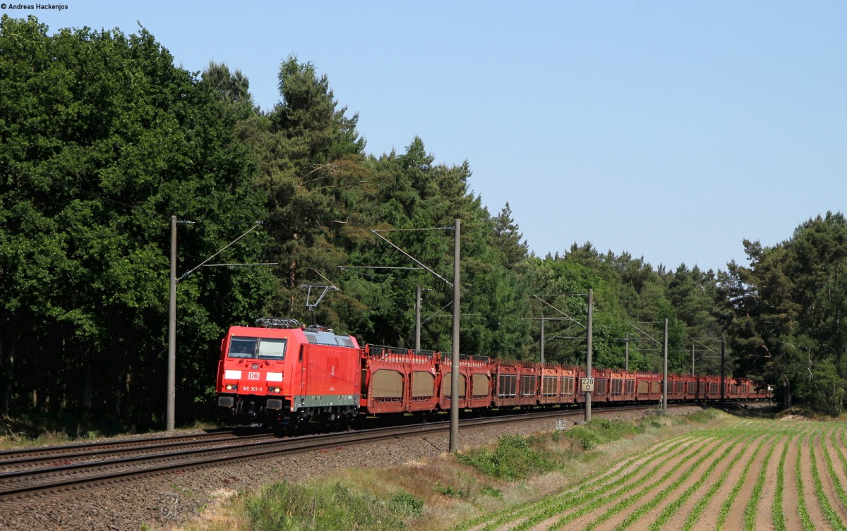 185 301-9 mit einem GA bei Bernte 11.6.15