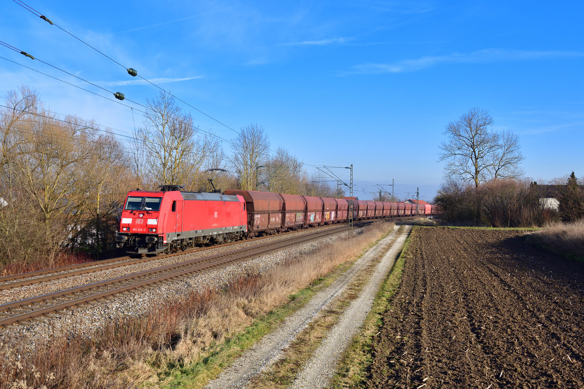 185 304 mit GM 47926 am 16.01.2020 bei Langenisarhofen.