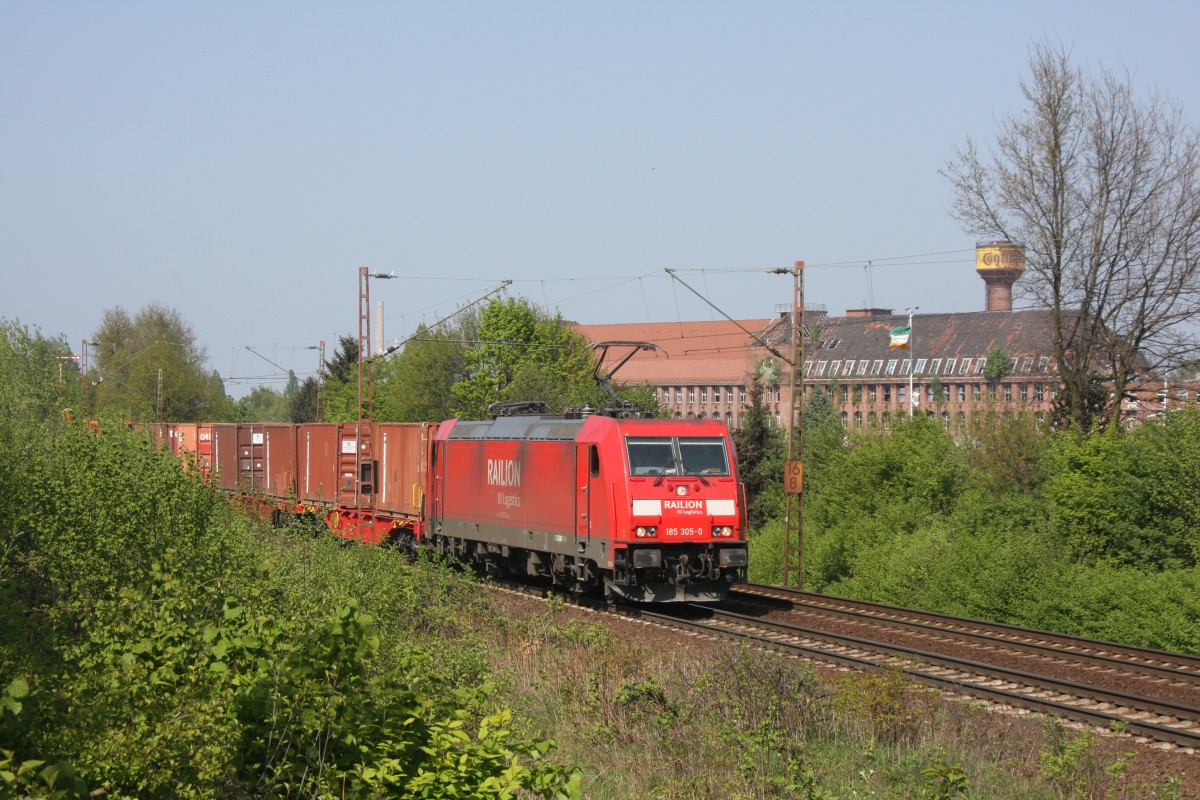 185 305-0 Railion DB Logsitics Limmer 19.04.2009