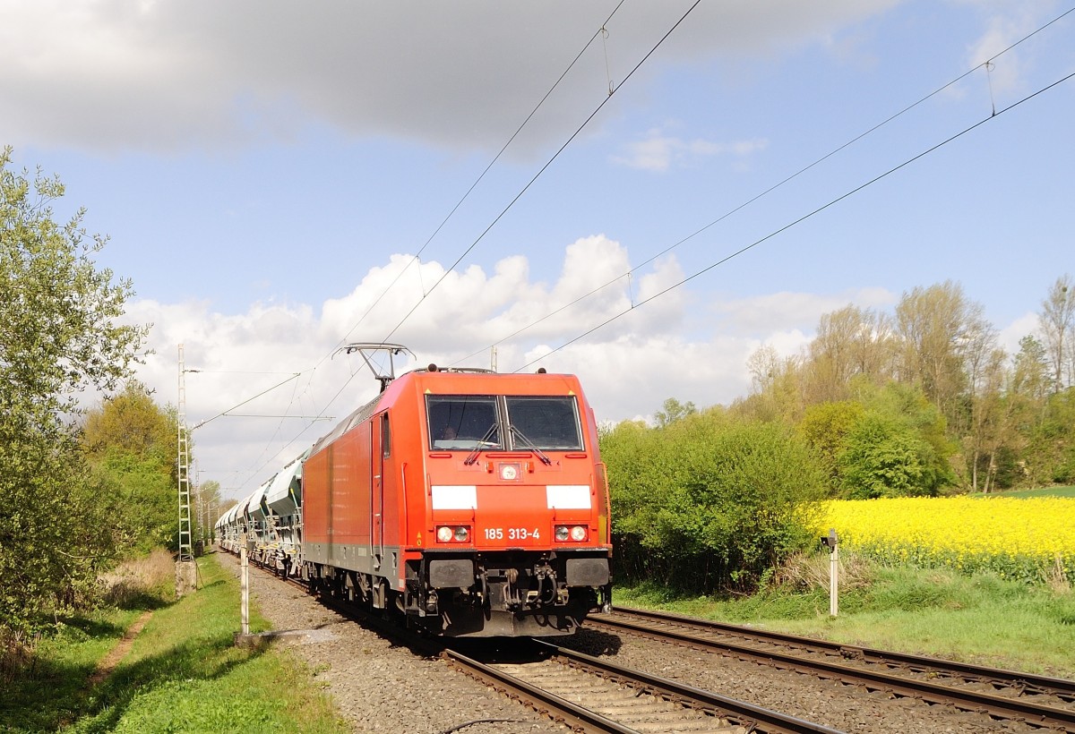 185 313-4 am 14.4.2014 auf der KBS 485 nach Aachen