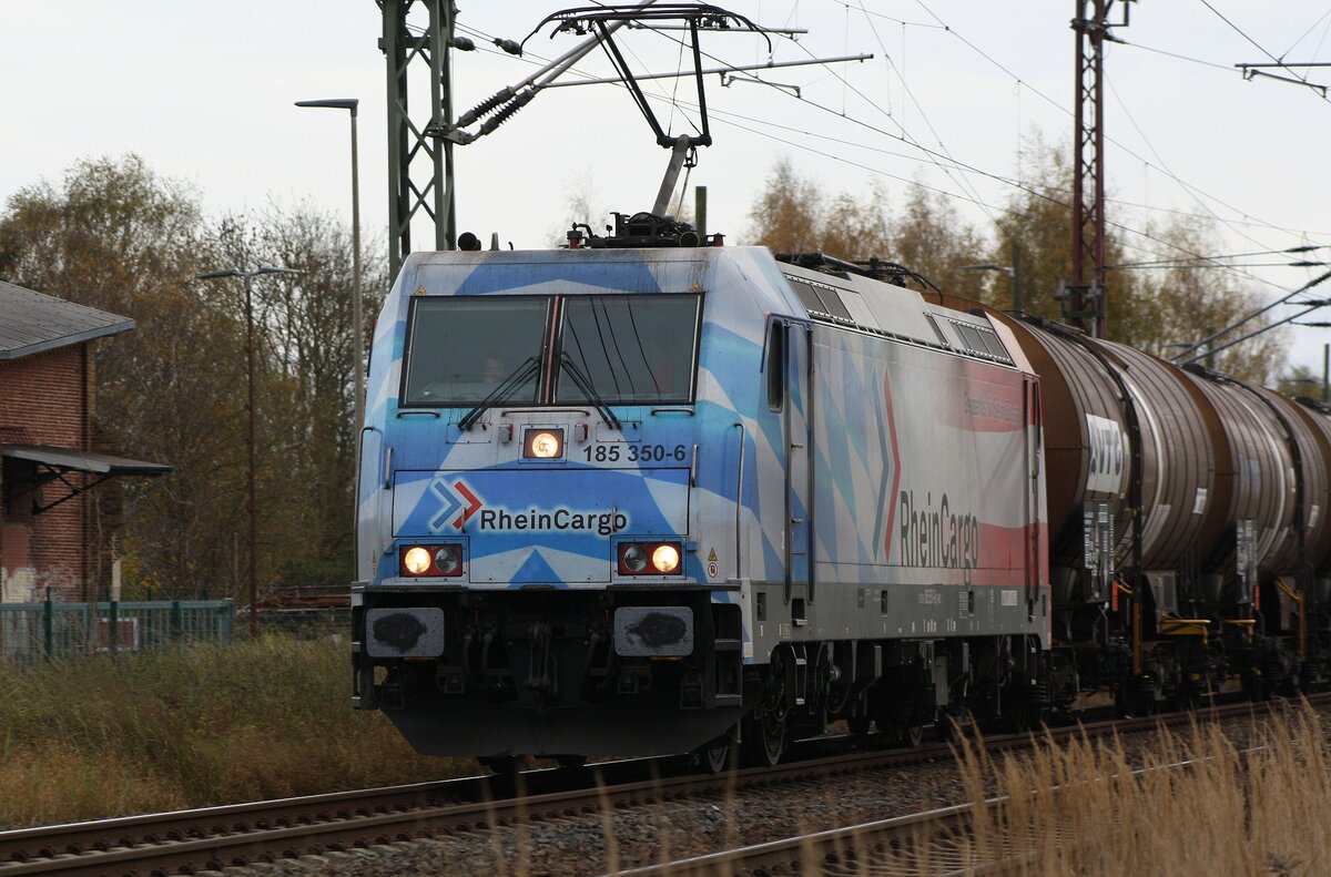185 350-6 D-RHC | Umleiter | RheinCargo | November 2022 | Anklam 
