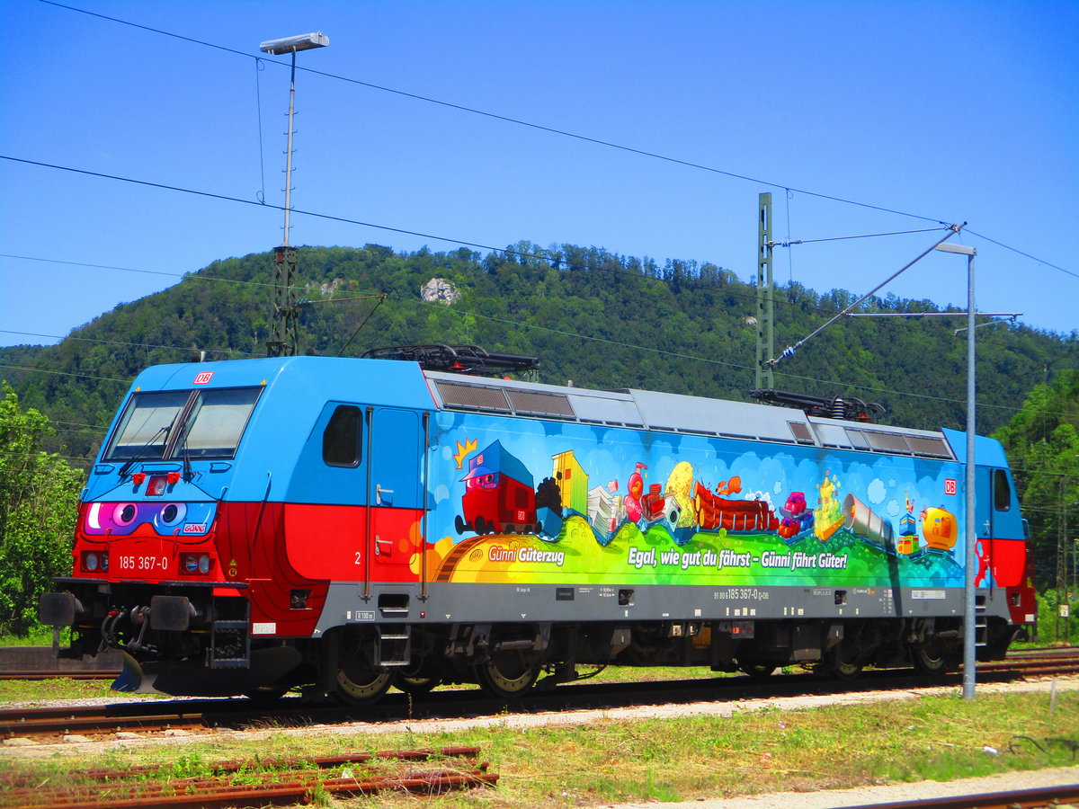 185 367-0 ( Günni ) am 2.6.2020 in geislingen an der Steige 