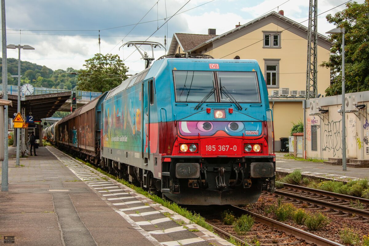 185 367-0  Günni  DB in Königswinter, Juli 2021.