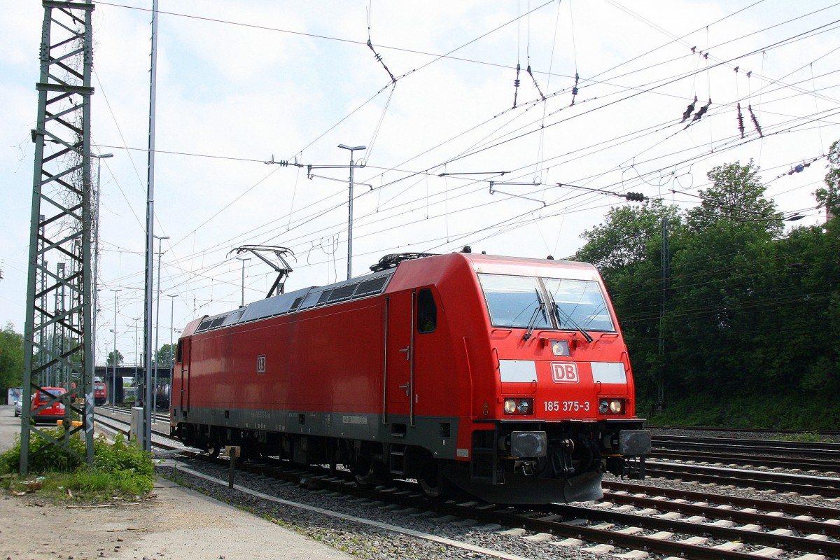 185 375-3 DB rangiert in Aachen-West bei tollem Sommerwetter am Nachmittag vom 1.6.2014.