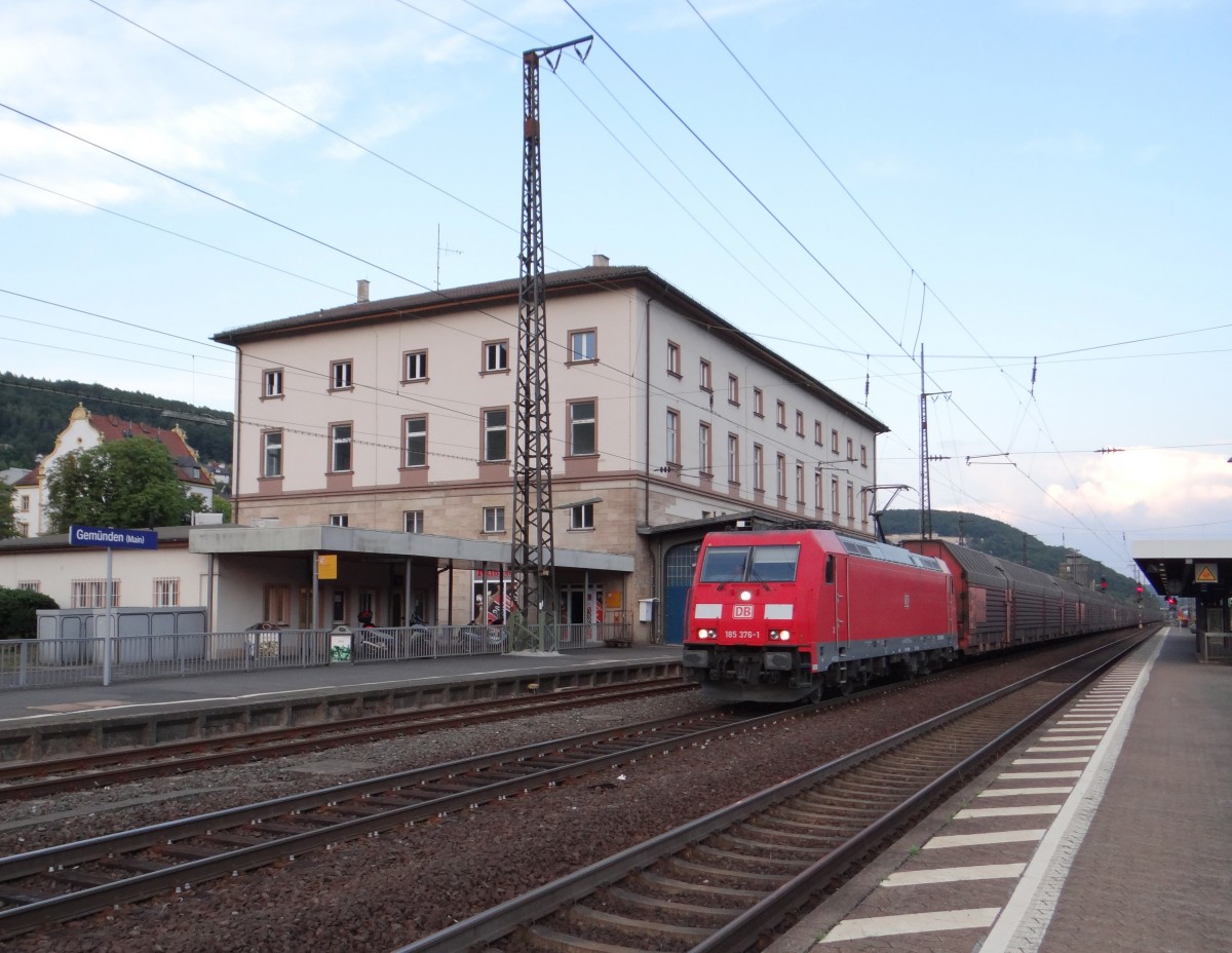 185 376 zu sehen am 24.07.14 in Gemünden am Main.